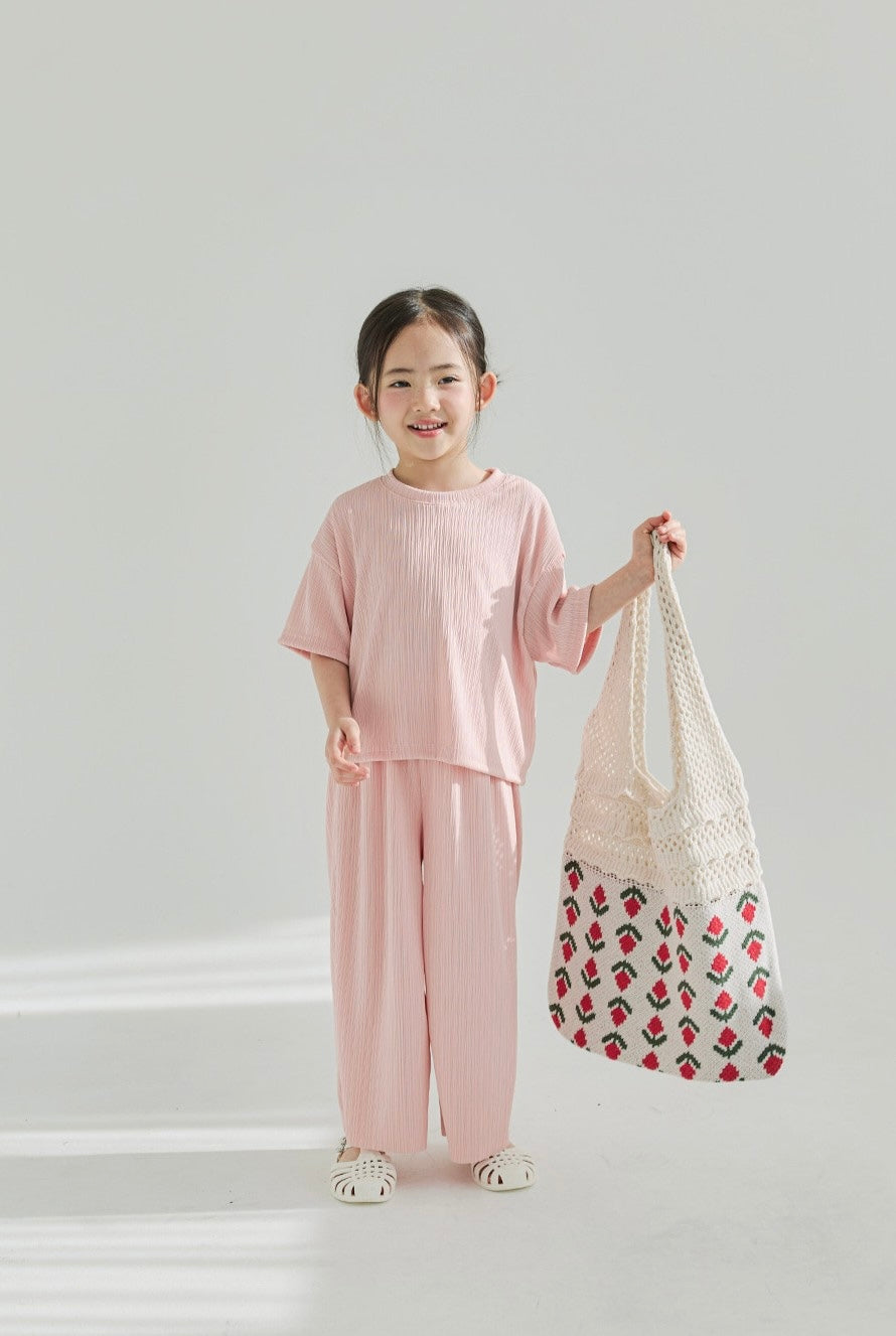 Pleated Crop Set