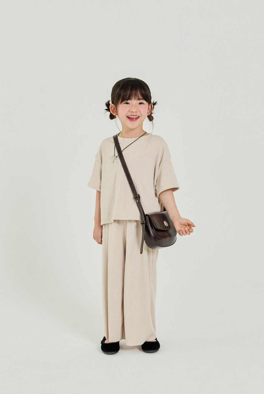 Pleated Crop Set
