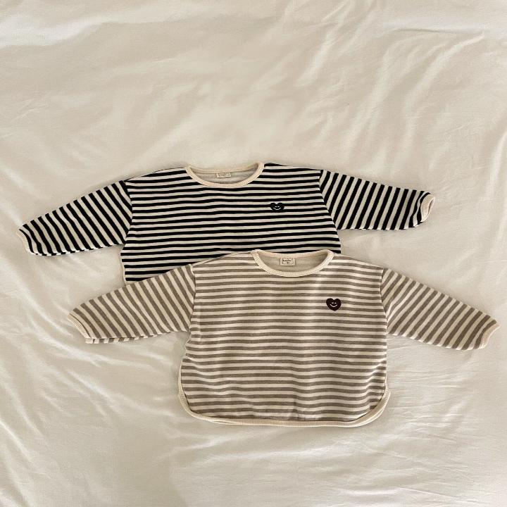 Stripe Heart Tee