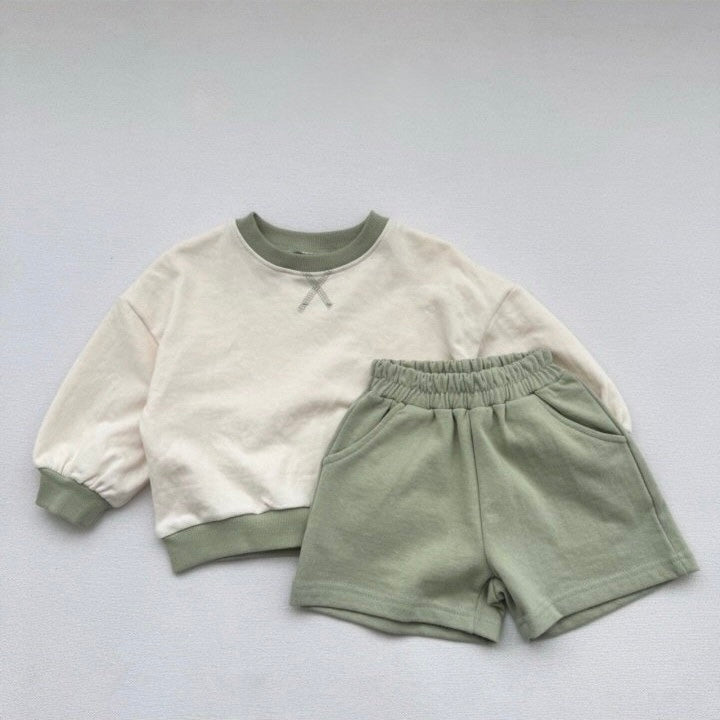 Crayon Shorts Bottom Set